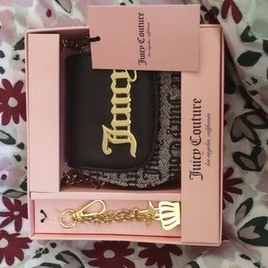 Juicy couture mini crossbody bag with charm